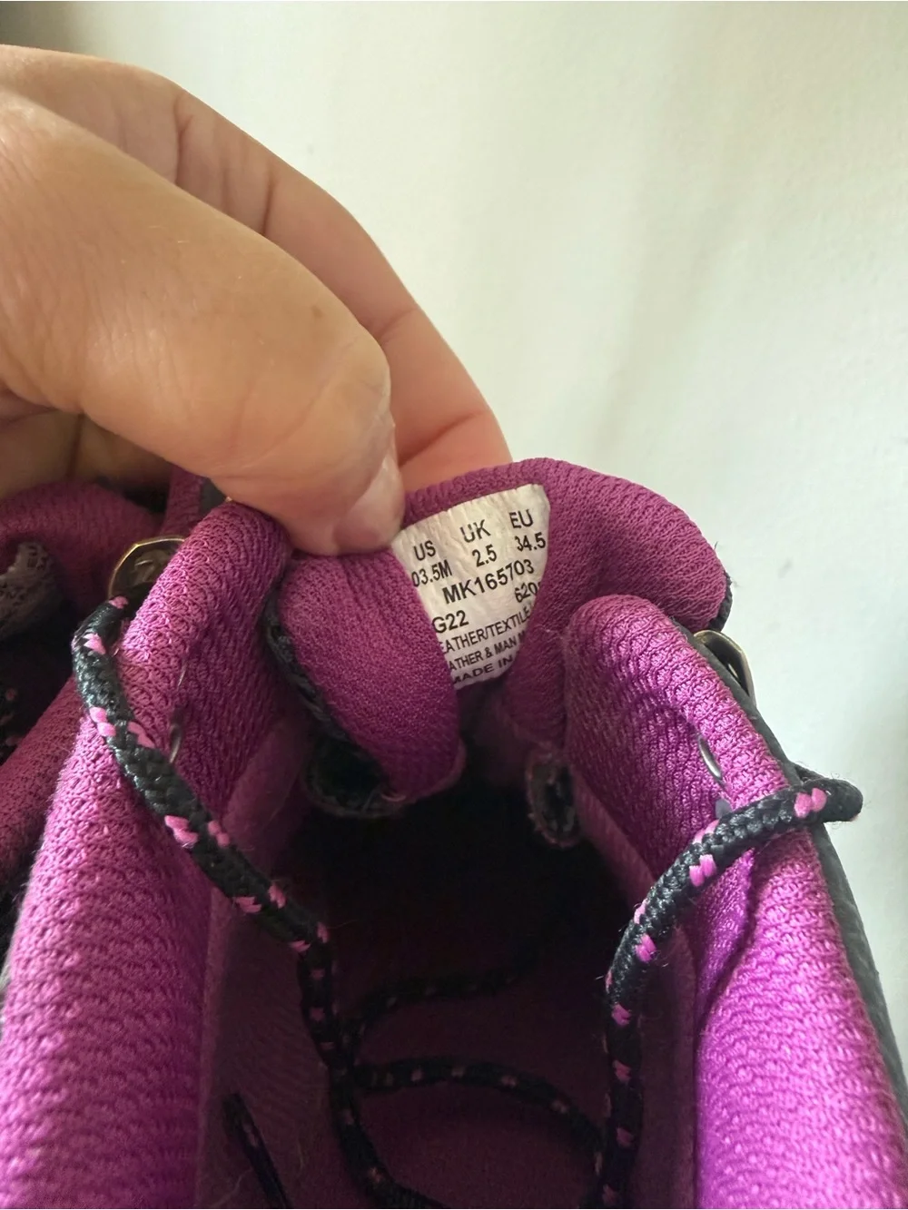 Merrell Moab (waterproof) Gray and Purple Kids' Trail Boots